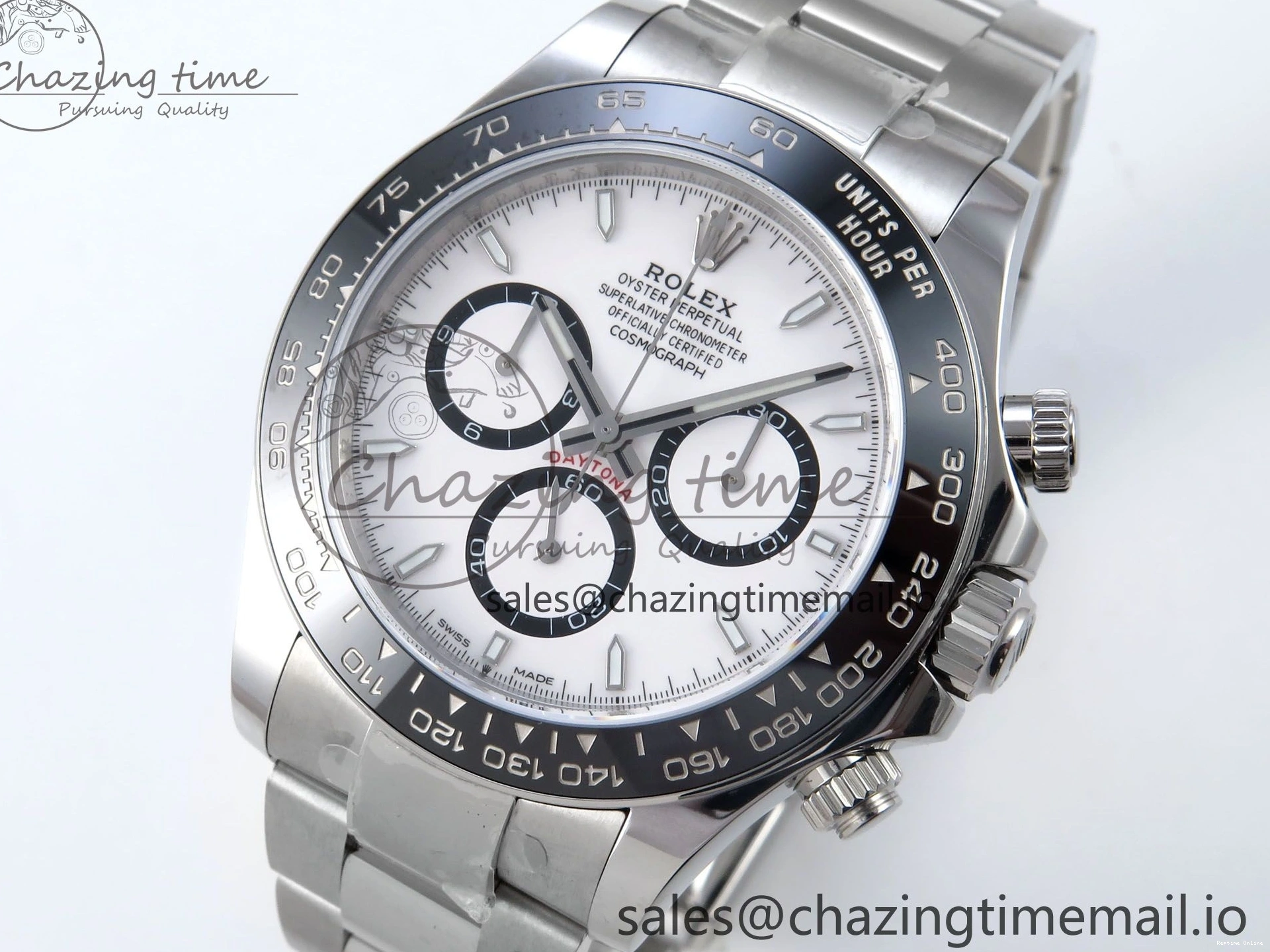0517 2023 Daytona 126500 AR+F 1:1 Best Edition 904L SS Case and Bracelet White Dial SA Timeless 852